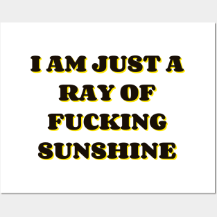 I Am Just A Ray Of Fucking Sunshine. Posters and Art